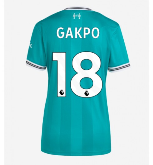 Liverpool Cody Gakpo #18 Alternativní Dres pro Dámské 2025-26 Krátký Rukáv Liverpool Cody Gakpo #18 Alternativní Dres pro Dámské 2025-26 Krátký Rukáv